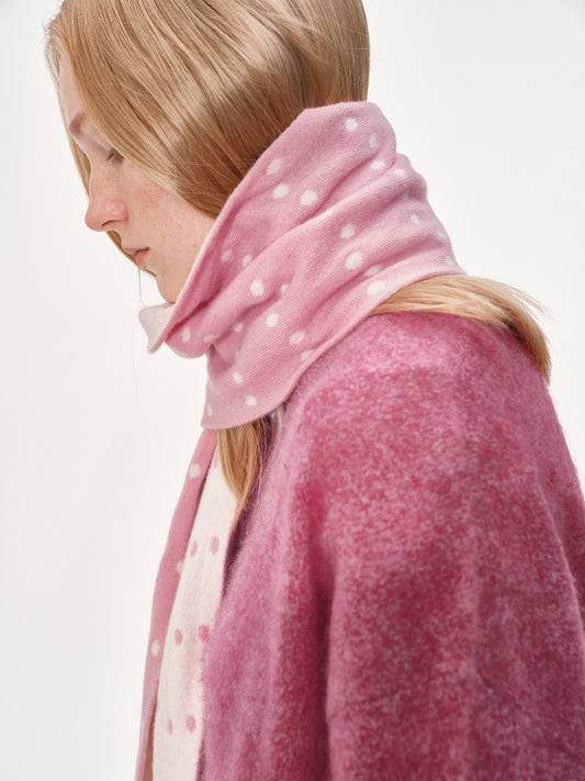 Two-Tone Polka Dot Scarf