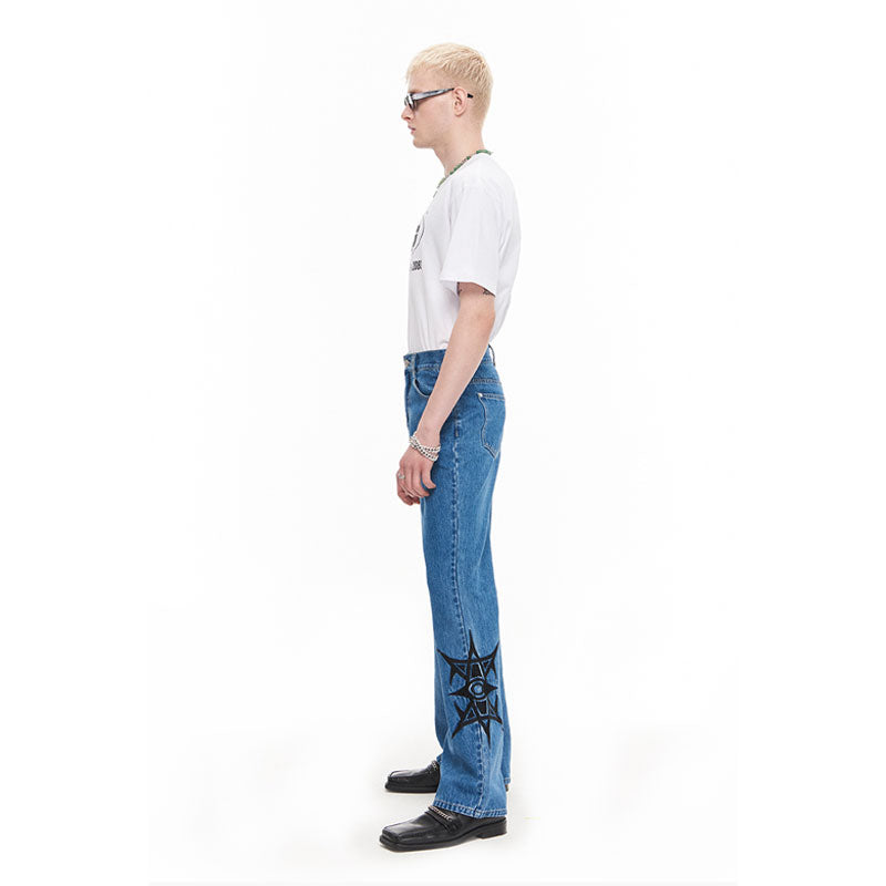NUTH Embroidered Jeans Pants