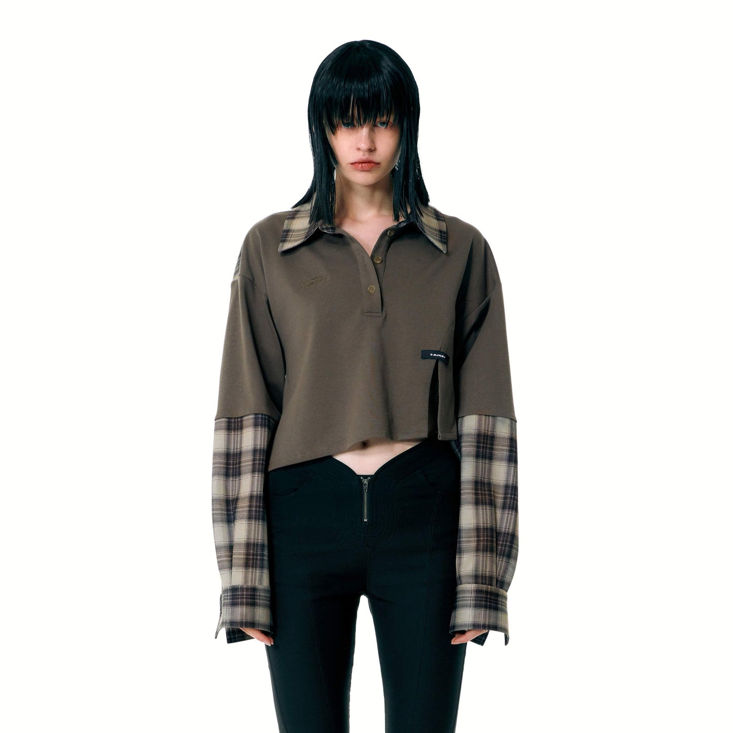 NUTH Brown Patchwork Shirt