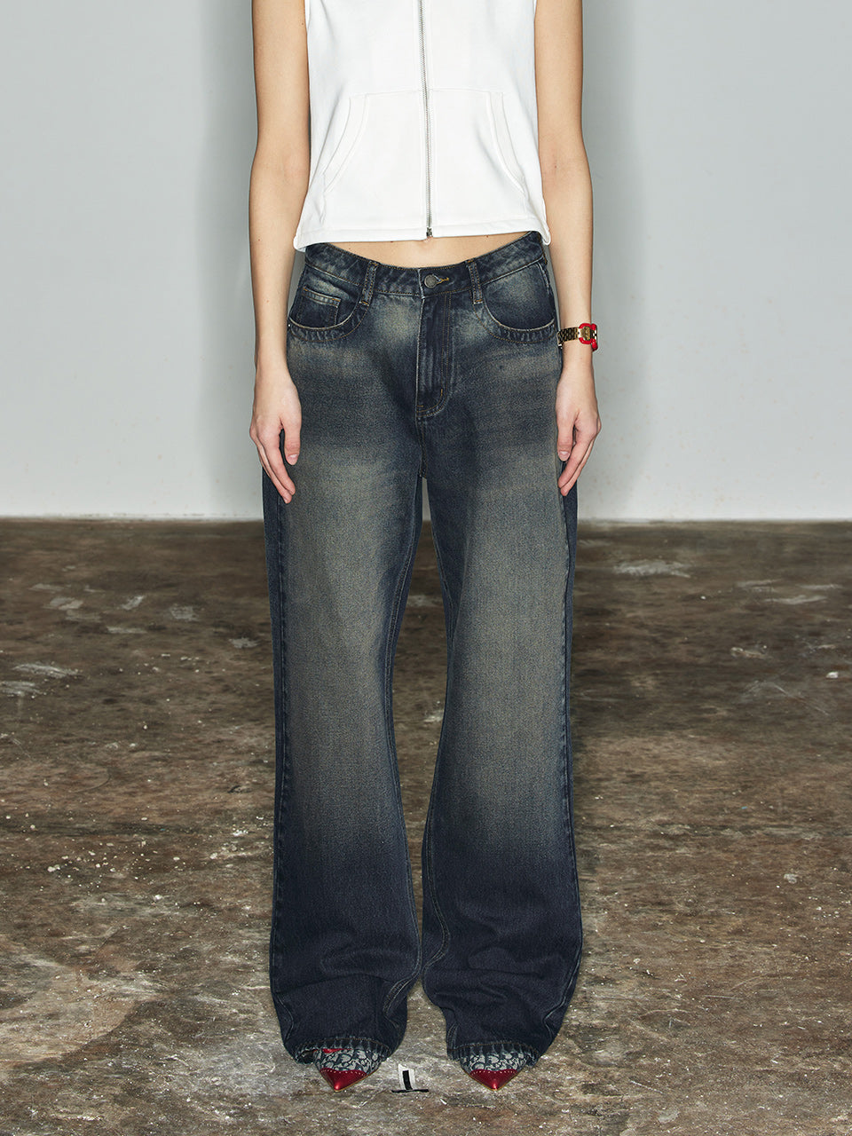 NUTH "Ode to Variations" Rinsed Indigo Jeans