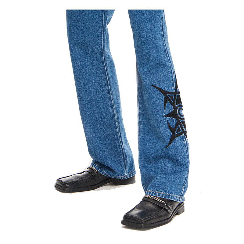 NUTH Embroidered Jeans Pants