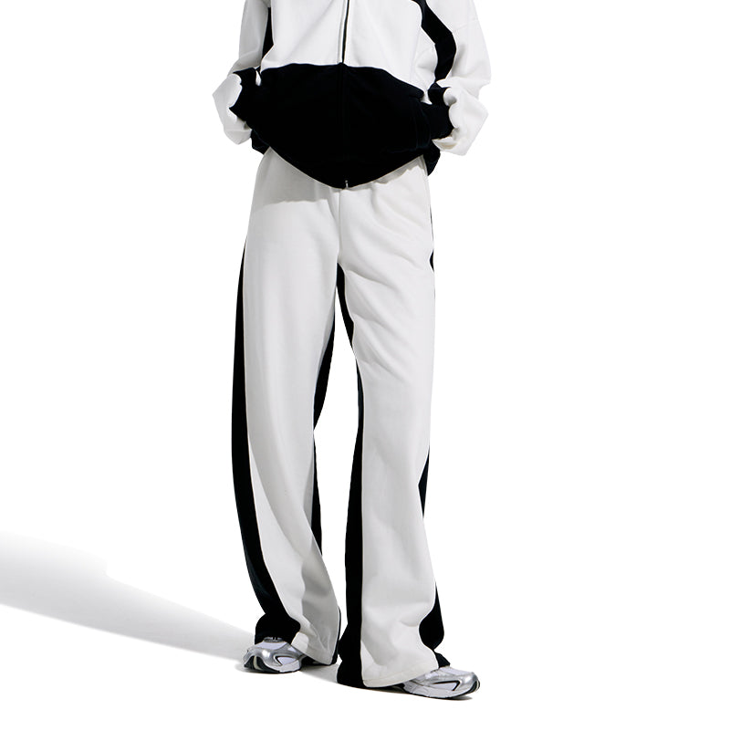 NUTH Black & white Casual Pants