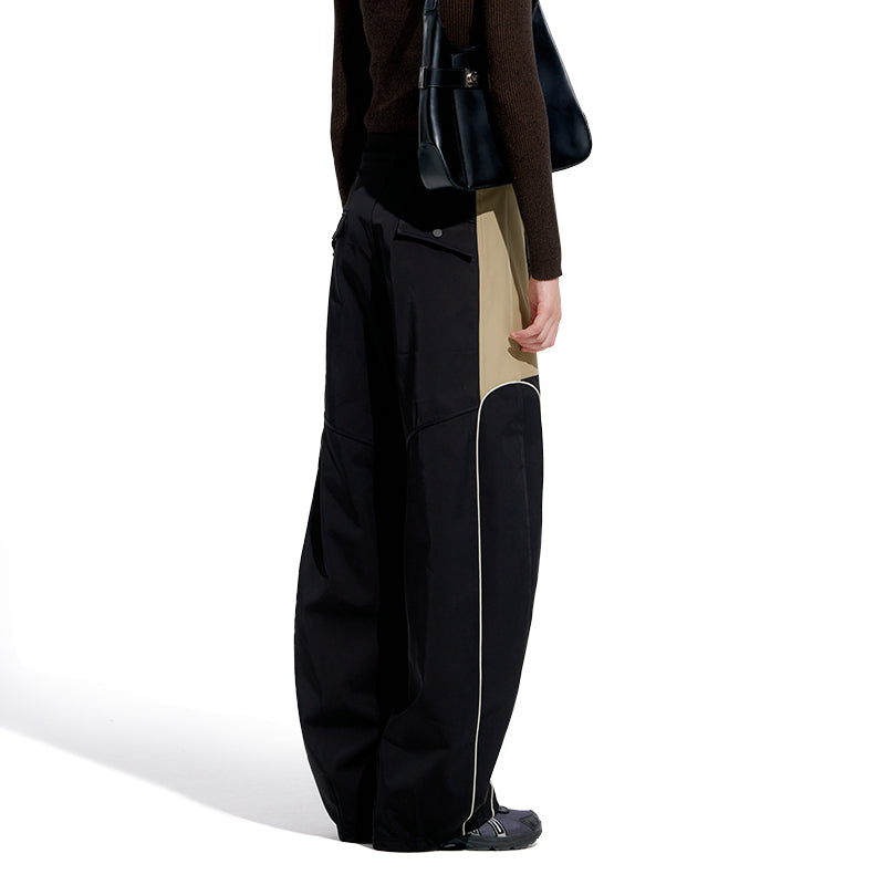 NUTH “Flee” Split Design Casual Sport Pants（Black）