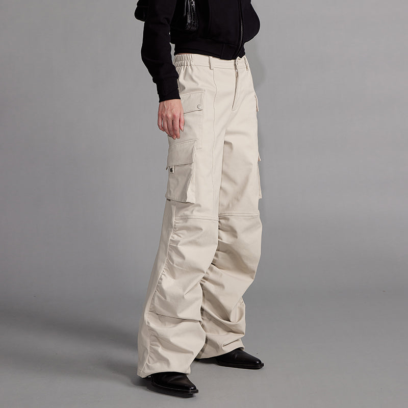 NUTH "Cold Broiled" Beige Cargo Pants