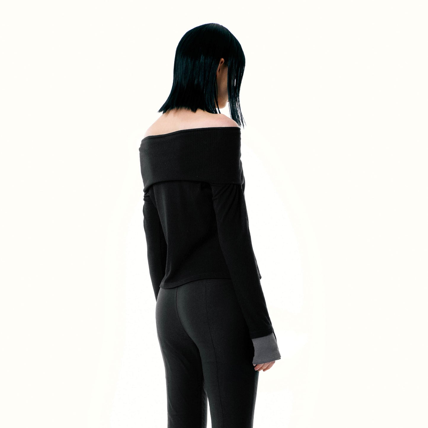 NUTH Black Knit Top