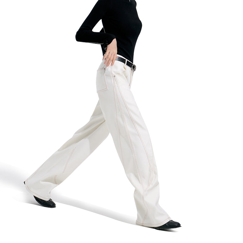 NUTH Irregular Lines Designed Casual Pants