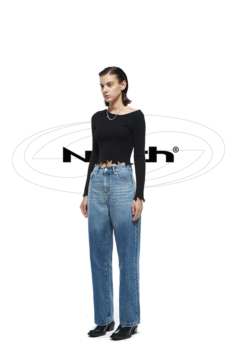 NUTH Faded Wash Jeans Pants