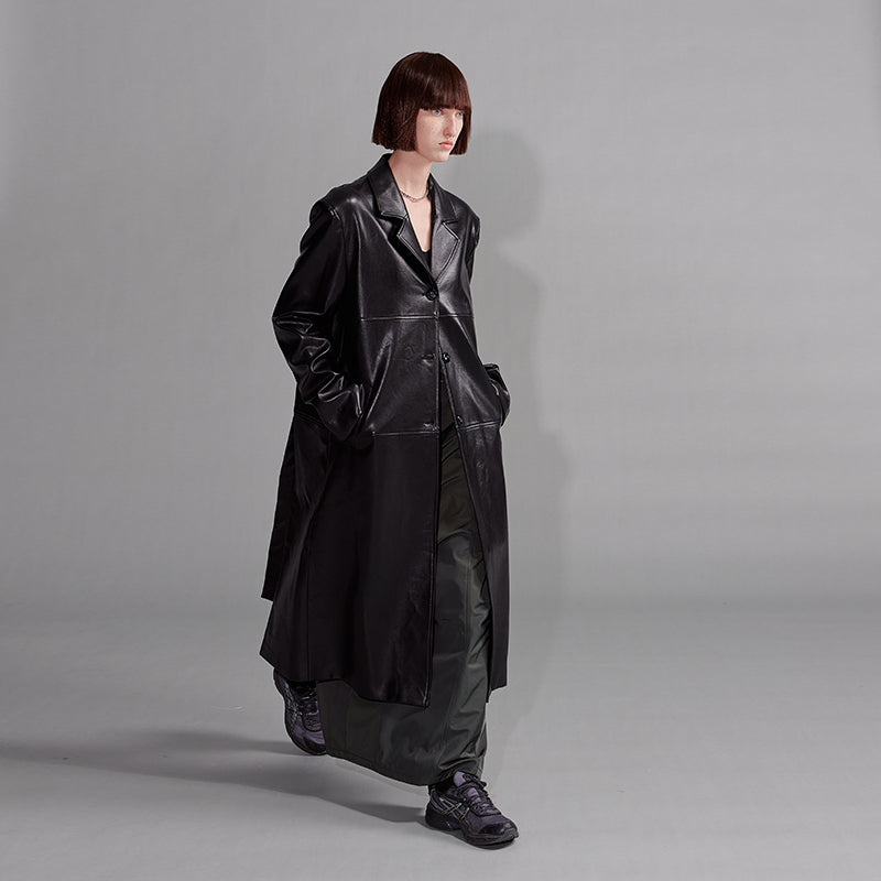 NUTH "Daily Record" Leather Coat
