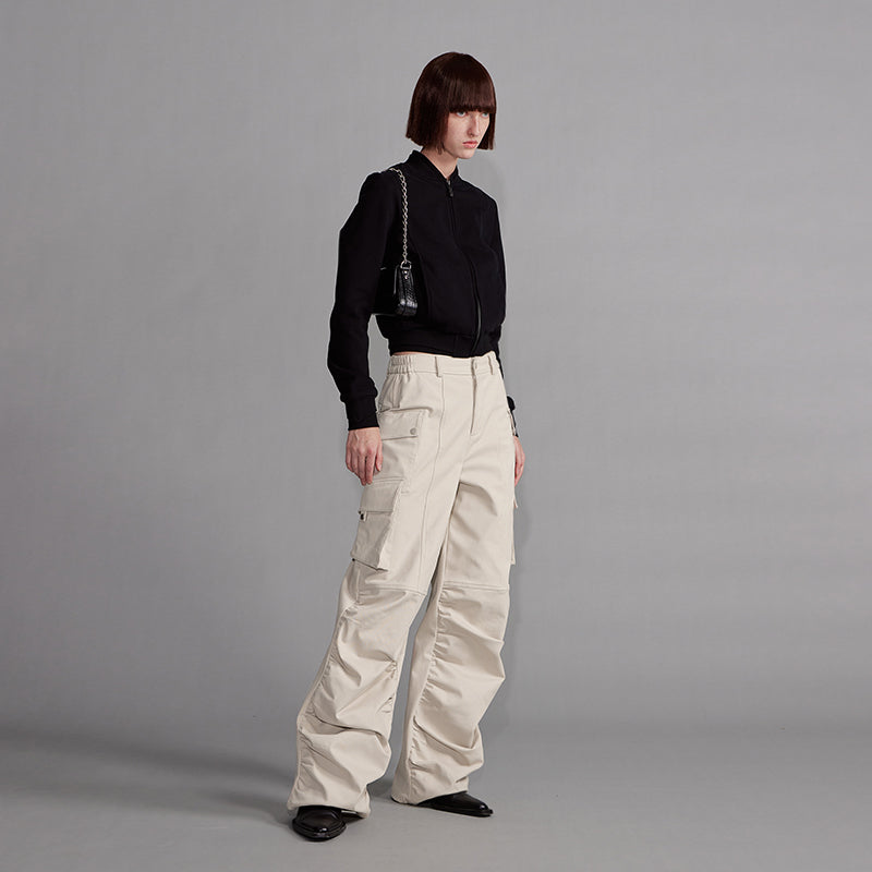NUTH "Cold Broiled" Beige Cargo Pants